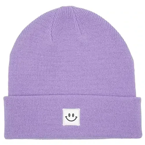 MaxNova Knit Beanie Hat with Smile Face for Men/Women - 1
