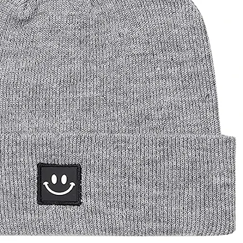 MaxNova Knit Beanie Hat with Smile Face for Men/Women - MAXNOVA (1)