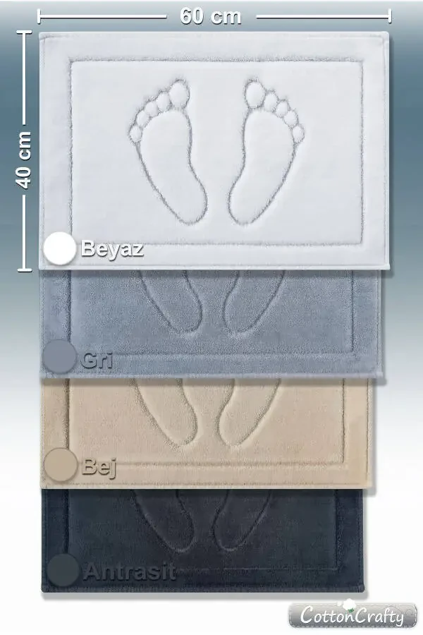 Махровый коврик для ванной 60x40 см - 3