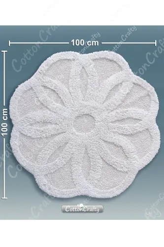 Махровый впитывающий коврик для ванной, коврик для ванной LOTUS 100x100 см - 5