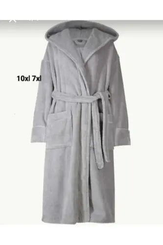 Махровый халат с капюшоном. Размеры 7XL и 10XL. - 1
