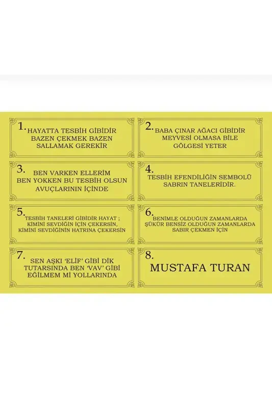 Maxsus yozuvli, maxsus qutidagi anorchil tasbeh, usta imzosi bilan, erkaklar uchun sovg'a, sertifikatlangan, shaxsiy ismli - jigarrang oq anorchil - 4