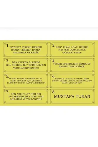 Maxsus yozuvli, maxsus qutidagi Zultanit tasbeh Otalar kuni uchun erkak sovg'asi Sertifikatlangan shaxsiy ismli-shar Zultanit - 4