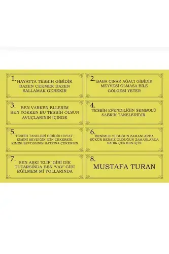 Maxsus yozuvli, maxsus qutili his toshli tasbeh Otalar kuni uchun erkaklar sovg'asi sertifikatlangan shaxsiy ismli-his toshi - 4