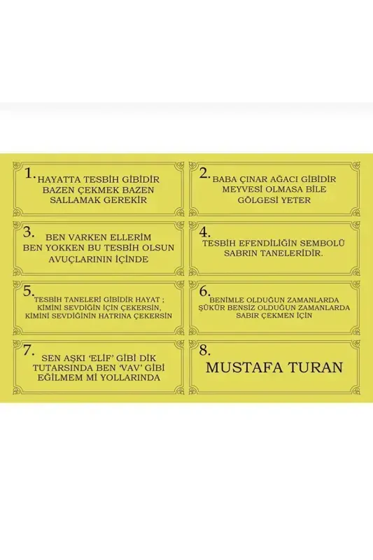 Maxsus yozuvli, maxsus qutili his toshli tasbeh Otalar kuni uchun erkaklar sovg'asi sertifikatlangan shaxsiy ismli-his toshi - 4