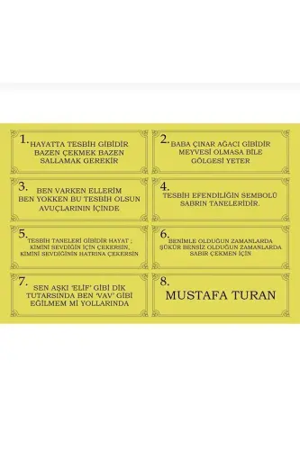Maxsus yozuvli, maxsus qutili his toshli tasbeh Otalar kuni uchun erkaklar sovg'asi sertifikatlangan shaxsiy ismli-his toshi - 4