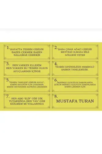 Maxsus yozuvli, maxsus qutili, Morgül daraxti tasbehi Usta imzoli erkak sovg'asi sertifikatlangan shaxsiy ismli-hareli bordo - 4