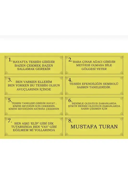 Maxsus yozuvli, maxsus qutili, Morgül daraxti tasbehi Usta imzoli erkak sovg'asi sertifikatlangan shaxsiy ismli-hareli bordo - 4