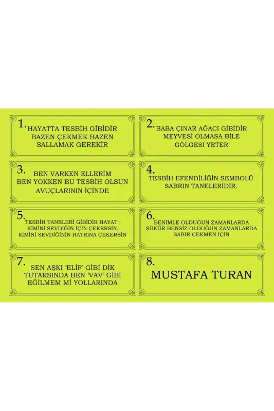 Maxsus yozuvli, maxsus qutili tilla zarrali tasbeh erkak uchun sovg'a sertifikatlangan shaxsiy ismli - och to'q sariq - 4