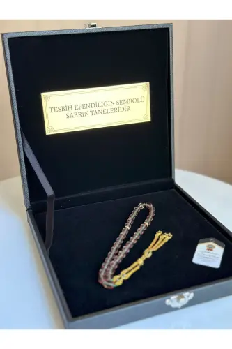 Maxsus yozuvli, maxsus qutili zultanit tasbeh Otalar kuni erkak sovg'asi sertifikatlangan shaxsiy ismli-zultanit 