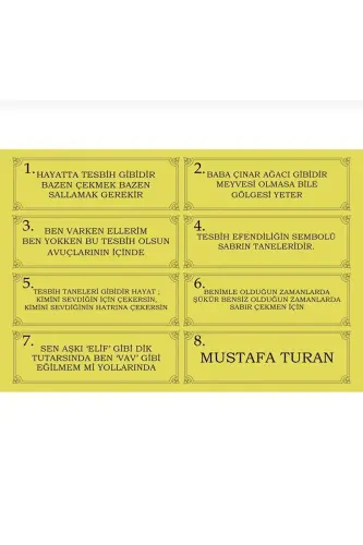 Maxsus yozuvli, maxsus qutuli anorchil tasbeh usta imzoli erkak sovg'a sertifikatli shaxsga moslashtirilgan ismli-siyoh rangli oq anorchil - 3