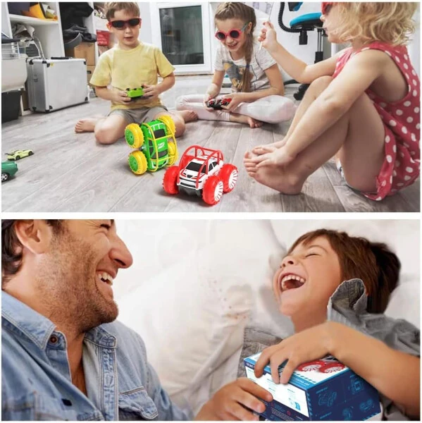 MaxTronic Amphibious Remote Control Car,Rechargeable RC Cars Toy 360° Flips Rotation Stunt Crawler 15KM/H 4WD All Terrain Outdoor Indoor Toy for Kids Boys Girls 3-12 - MaxTronic (1)