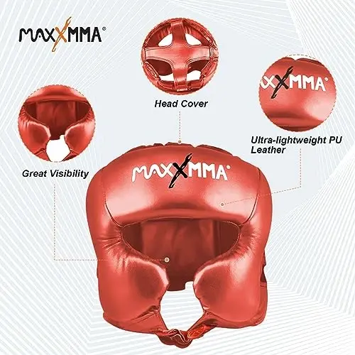 MaxxMMA Headgear L/XL Boxing MMA Training Kickboxing Sparring Karate Taekwondo - 3