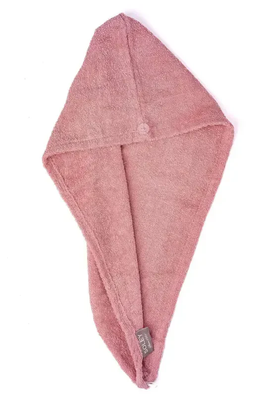 | Mayda | Экстра Мягкий 100% Хлопок Шапочка для Волос & Женский Халат-Розовый Куст - 3