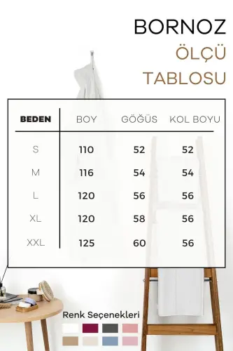 | Mayda | Ekstra Yumshoq %100 Paxta Soch Bonosi & Ayollar Xalat Seti-Pushti - 6