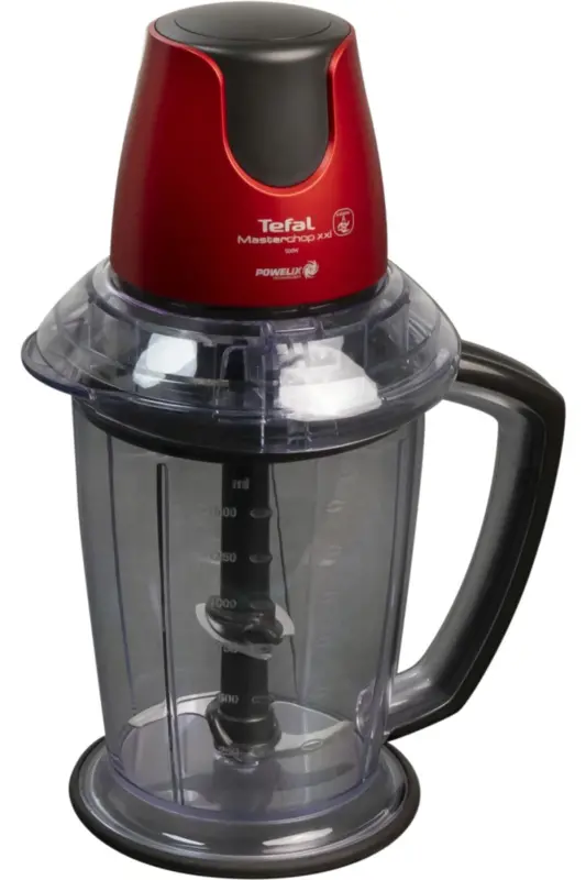 MB4705 MasterChop Powelix Maxi 4 Blade Food Processor and Chopper 500 W Red - TEFAL