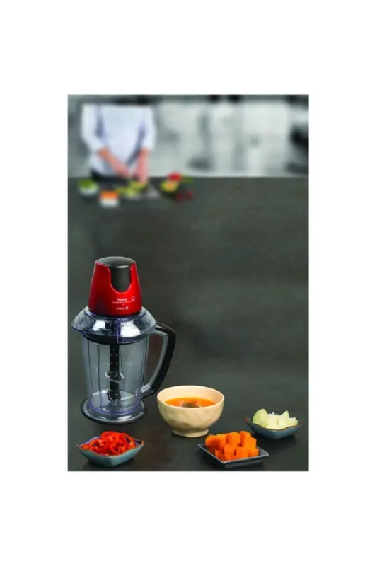MB4705 MasterChop Powelix Maxi 4 Blade Food Processor and Chopper 500 W Red - 7