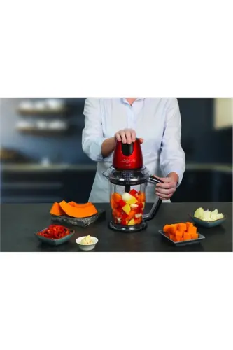 MB4705 MasterChop Powelix Maxi 4-х лезвийный измельчитель и мясорубка 500 Вт Красный - 6