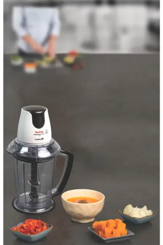 MB470B MasterChop Powelix Maxi 4 pichoqli maydalagich va blender 500 Vt Oq - 4