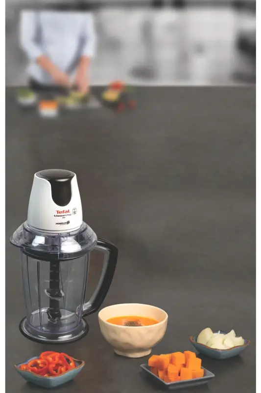 MB470B MasterChop Powelix Maxi 4 pichoqli maydalagich va blender 500 Vt Oq - 4