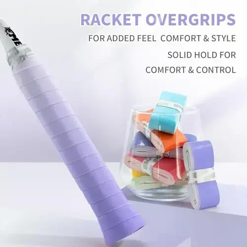 MBFISH Tennis Racket Grip Tape 3 Pack, Racket Grips Soft Racquet Overgrips for Tennis, Pickleball and Badminton - Anti-Slip and Absorbent Tennis Grip Tape Set - 2