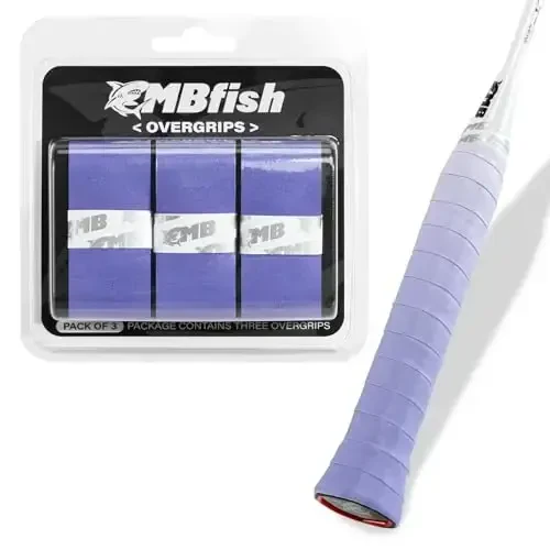 MBFISH Tennis Racket Grip Tape 3 Pack, Racket Grips Soft Racquet Overgrips for Tennis, Pickleball and Badminton - Anti-Slip and Absorbent Tennis Grip Tape Set - MBFISH