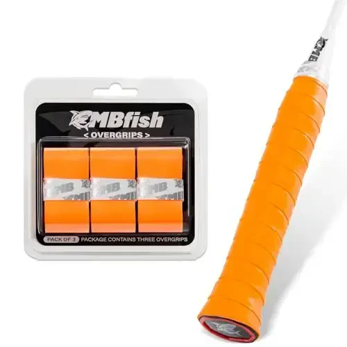 MBFISH Tennis Racket Grip Tape 3 Pack, Racket Grips Soft Racquet Overgrips for Tennis, Pickleball and Badminton - Anti-Slip and Absorbent Tennis Grip Tape Set - MBFISH