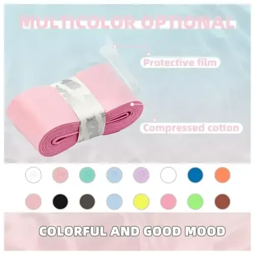 MBFISH Tennis Racket Grip Tape 3 Pack, Racket Grips Soft Racquet Overgrips for Tennis, Pickleball and Badminton - Anti-Slip and Absorbent Tennis Grip Tape Set - 4