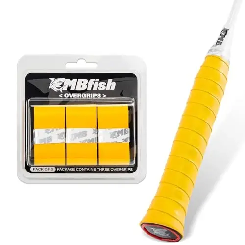 MBFISH Tennis Racket Grip Tape 3 Pack, Racket Grips Soft Racquet Overgrips for Tennis, Pickleball and Badminton - Anti-Slip and Absorbent Tennis Grip Tape Set - 1
