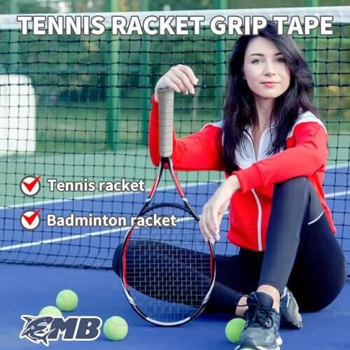 MBFISH Tennis Racket Grip Tape 3 Pack, Soft Racquet Overgrips for Tennis, Pickleball and Badminton with Vibration Dampening- Thickness 0.024in Anti-Slip and Absorbent Tennis Grip Tape Set (Gray 3P) - 7