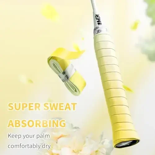 MBFISH Tennis Raket Grip Tape 3 Pack, Raket Griplari Tennis, Pickleball va Badminton uchun Yumshoq Raket Overgriplari - Sirpanishga qarshi va So'ruvchi Tennis Grip Tape Set - 5