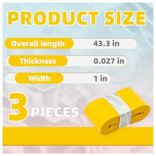 MBFISH Tennis Racket Grip Tape 3 Pack, Racket Grips Soft Racquet Overgrips for Tennis, Pickleball and Badminton - Anti-Slip and Absorbent Tennis Grip Tape Set - 2