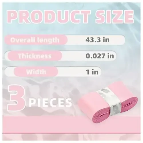 MBFISH Теннисная лента для захвата ракетки 3 шт., мягкие накладки для теннисной ракетки для тенниса, пиклбола и бадминтона — нескользящая и абсорбирующая лента для теннисной рукоятки - MBFISH (1)