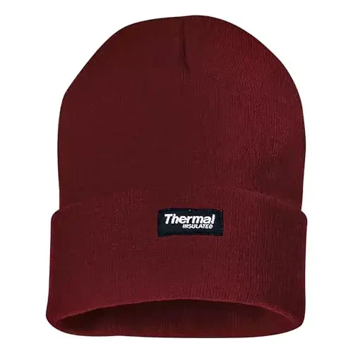 McGuire Gear Thermal Insulated Beanie, Suvga chidamli Qishki Shapka 40 Gramm Izolyatsiya bilan, Yengil Issiq Qishki Shlyapa - 1