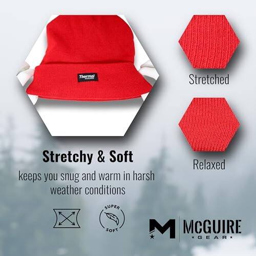 McGuire Gear Thermal Insulated Beanie, Water Resistant Watch Cap with 40 Gram Insulation, Lightweight Warm Winter Hat - 5