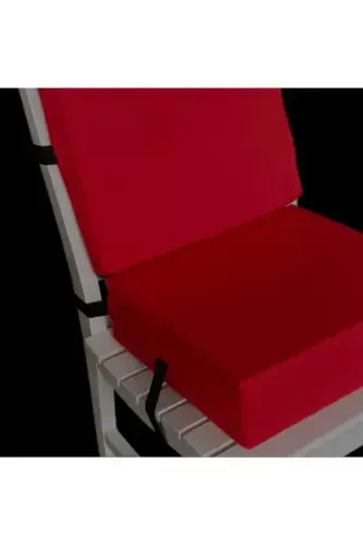 MC.PİEROBABY BACKREST BOOSTER CUSHION HIGH CHAIR CUSHION 34X34X10CM-Red - 4
