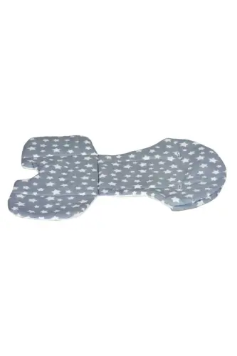 MC.PİEROBABY EXTRA PADDED HIGH CHAIR CUSHION HIGH CHAIR INNER SUPPORT CUSHION GRAY STAR - 3