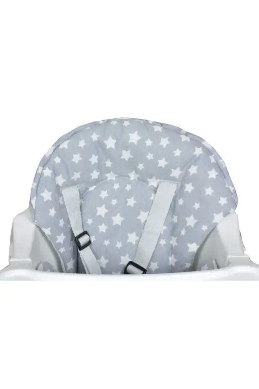 MC.PİEROBABY EXTRA PADDED HIGH CHAIR CUSHION HIGH CHAIR INNER SUPPORT CUSHION GRAY STAR - 4