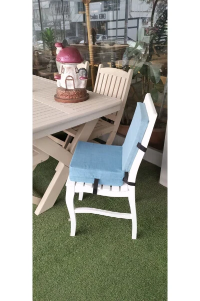 MC.PİEROBABY SIRTLI SANDALYE YÜKSELTİCİ MİNDER ARKALIKLI MAMA SANDALYESİ MİNDERİ 34X34X10CM-Mavi - Modazone