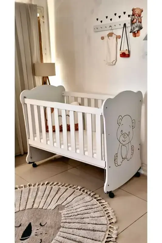 MDF 60x120 Ona Qo'shaloq Sweetbear Chaqaloq Beshigi (To'shak va Yostiq bilan) - BEBEK ON FOR