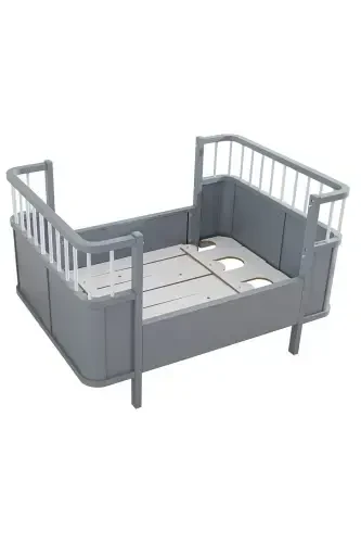 MDF Beshik, Siesta O'suvchi Beshik 90x130 - Siesta Karavot 90x190-Antrasit - 5