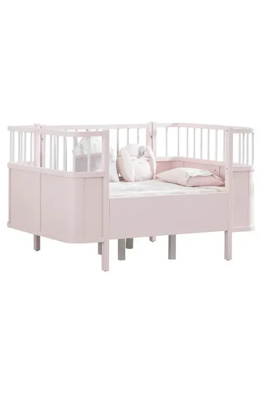 MDF Beşik, Siesta Büyüyen Beşik 90x130 - Siesta Karyola 90x190-Pembe - 3
