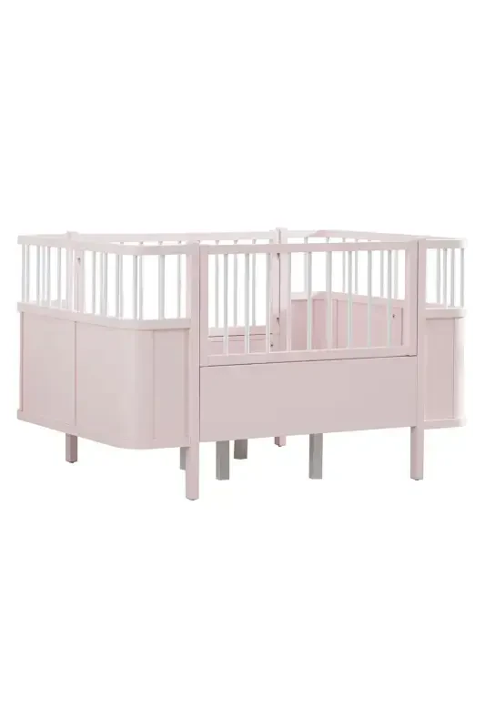 MDF Beşik, Siesta Büyüyen Beşik 90x130 - Siesta Karyola 90x190-Pembe - 8