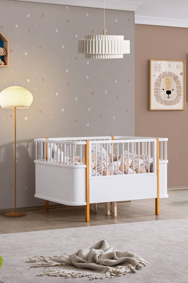 MDF Crib, Bella Growing Crib 90x120 - Bella Bed 90x190 - 1
