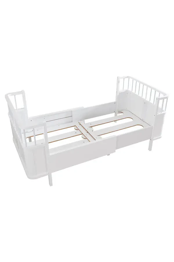 MDF Crib, Siesta Growing Crib 90x130 - Siesta Bed 90x190 - 6