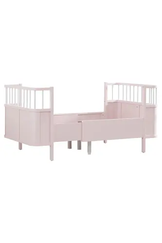 MDF Crib, Siesta Growing Crib 90x130 - Siesta Bed 90x190-Pink - 6