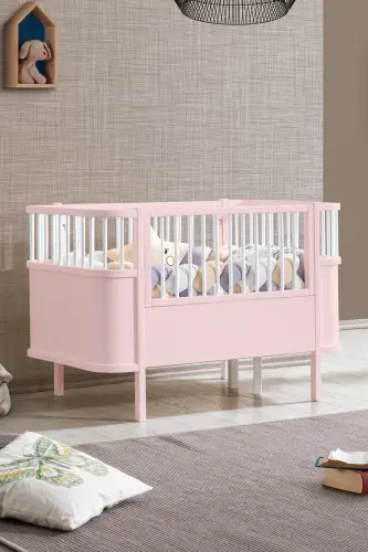 Mdf Crib, Trend Growing Crib - Pink 90x130-Pink - SETAY (1)
