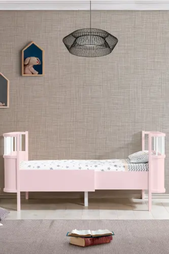 Mdf Crib, Trend Growing Crib - Pink 90x130-Pink - 5
