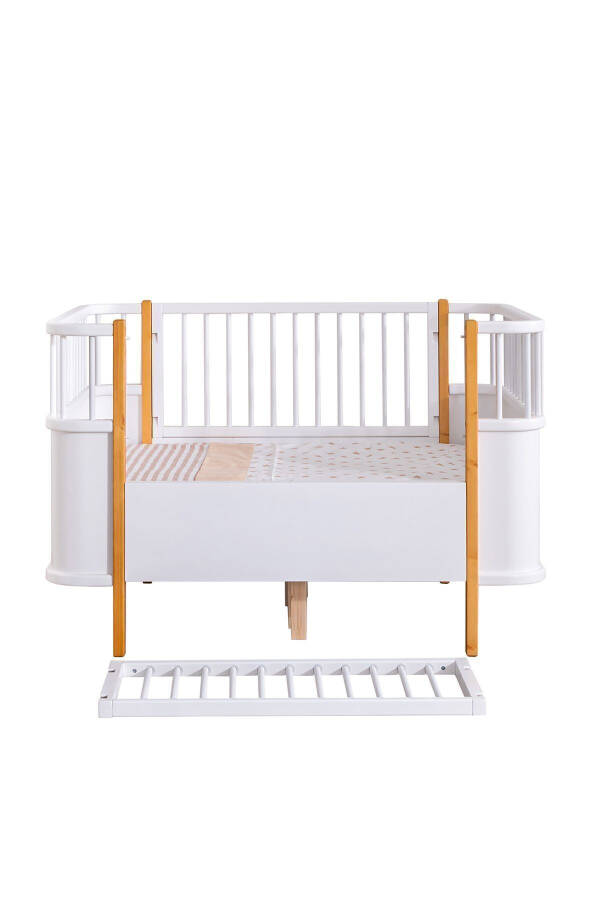 Mdf Rocking Cradle, Bella Convertible Crib 90x120 1 A - 5