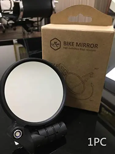 MEACHOW Bar End Bike Mirror [Upgraded Version] Scratch Resistant Glass Lens,HD,Safe Rearview Mirror,ME-001 - 6